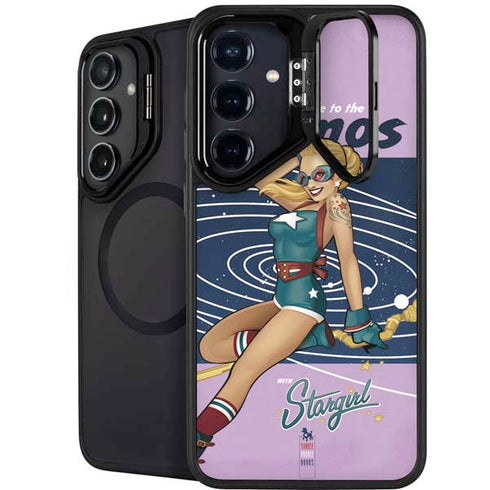 DC Comics Bombshells Stargirl- Field Guide to Cosmos Galaxy S25 Kickstand Case